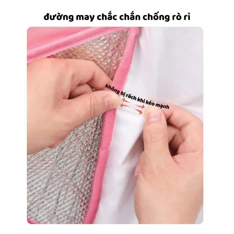 Đường may chắc chắn, kéo mạnh không rách