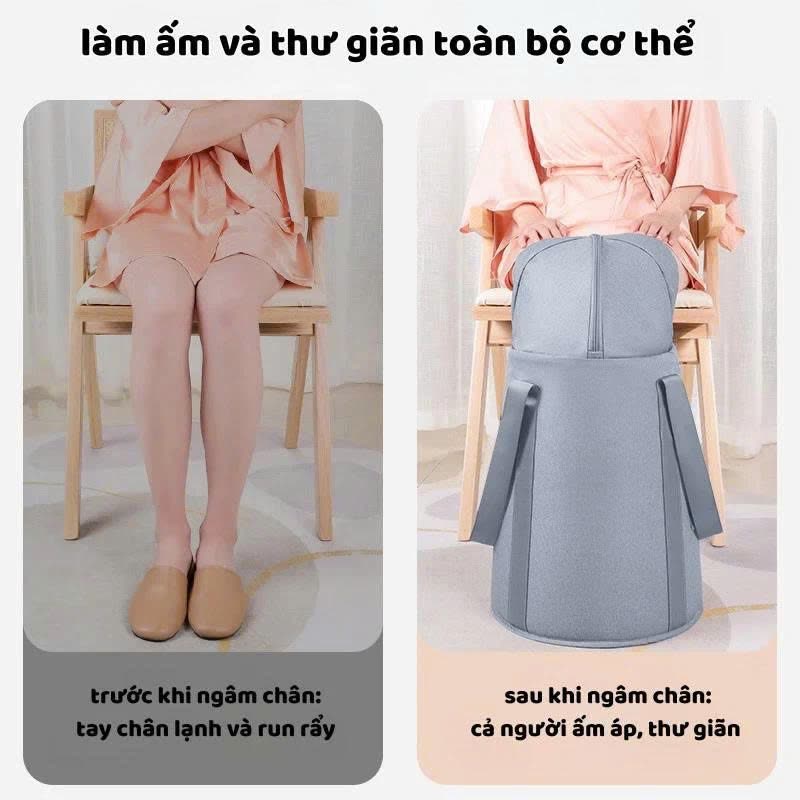 Trước khi ngâm chân tay lạnh, sau khi ngâm cả người ấm áp